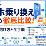 スマホ乗り換えの比較と手順｜失敗を避けるための実用ガイド【2026年版】